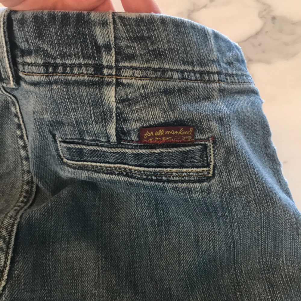 Seven for All Mankind  Bermuda Jean Shorts. Sz 26. - Picture 3 of 8
